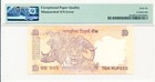 Reserve Bank India 10 Rupees 2011  Pmg  66epq Mismatched S no  Error