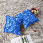 Square Satin 3d Rose Flower Throw Pillow Cover Sofa Car Pillow Cushion Cases