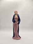 Bisque Porcelain Woman Figurine Art Deco Inspired Attire