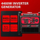 Powersmart 4400-watt Gas Powered Inverter Generator For Outdoor And Home Use
