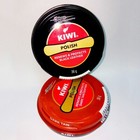 Kiwi Shoe Polish 36g Black   Brown Renews   Protects Shoe Polish Water Resistant