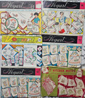 7 Vtg Transfers Embroidery All 7 Days Kitchen Towels Vogart   Superior Complete