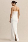 Club L London White Strapless Sleeveless Maxi  Dress Size 2