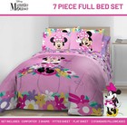 Disney Minnie Mouse Full Size Comforter Set 7 Piece Kids Bedding  Pink Bed