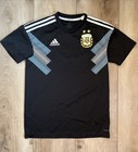 Adidas 2018 Argentina Fc Climalite Black Away National Soccer Jersey Size S