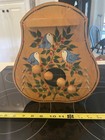 Vintage Hand Painted Bluebird Wood 4  String Door Harp