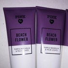 Set Of 3 Victoria Secret Pink Lotion Beach Flower Full Size Gift Set 8oz Each 