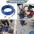 100ft Upgraded Airless Paint Hose For Graco Sprayers Reinforced Brass Wire Braid