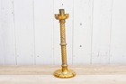 Tall Antique Brass Candle Holder