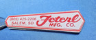 Advertising Letter Opener Feterl Mfg  Co  Salem Sd Metal   Resin