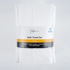 Mainstays 10 Piece Towel Set With Upgraded Softness   Durability  White