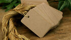 100 Pre-strung Blank Kraft Tags - Heavy Cardstock -- 2  X 1-1 4  
