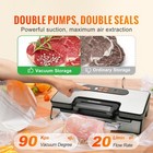 Vacuum Sealer Machine Food Preservation Storage Saver 90kpa W  Seal Bag