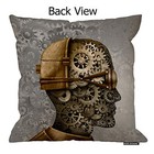  Steampunk Pillow Cover abstract Steam Punk Antique Machine Technology 