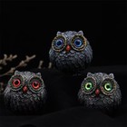Wise Watcher Lucky Owl Figurine Owl Miniature Ornament Decor Owl Lover Gifts