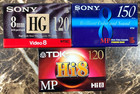 Hi8 Hi-8 8mm Video Cassette Blank Tape Lot Of 10 New   Used Tdk Sony Camcorder