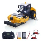 1 50 Mini Rc Road Roller Rtr Electric Rc Construction Vehicle Metal Blade Sounds