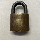 Vintage Cleveland 4-way Padlock W o Key  Brass Bronze Four Way Lock Only