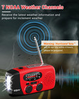 Portable Emergency Hand Crank Radio With Flashlight And Power Bank Charger