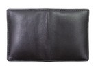 100  Genuine Leather Credit Card Case Mini Wallet  Black