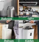 Trash Bags Bathroom Can Bin Liners Unscented 2 6 Gallon 120 Pcs Small Clear