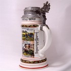 Antique German Military Regimental Beer Stein 119 Grenad rgmt stuttgart C 1909