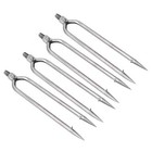 4 Pcs Stainless Steel 2 Prongs Harpoon Gig Gaff Hook Barb Fish Spear Ss