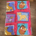 Vintage 90s Disneys The Lion King Twin Flat Sheets Bright Colorful   Vibrant