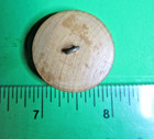 Vintage 1 1 8  Compass Natural Wood Metal Shank Novelty Button-y1