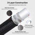 6an -6an Nylon Braided Ptfe Fuel Line 10ft 20ft W  28 Fitting Hose Kit Back