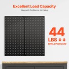 Uimoso Metal Pegboard Panel 32  X 16  Wall Organizer For Tool Storage In Garage