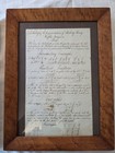Antique Pair Math Cypher Pages Framed Fine Calligraphy C 1780