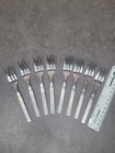 Set Of 8 Vintage German Rostfrei Stainless Dessert Pastry Forks 5 75 