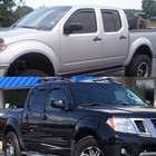 Set Of In-channel Window Visor Rain Guard Fit Nissan Frontier Crew Cab 2005-2020