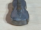 Antique Novelty Cello Violin Vesta Case Silver Plate Match Safe C1900