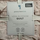 Pottery Barn Kids Vera Blossom Quilt Full queen Pink Ruffle Floral Stripes