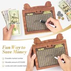 Money Saving Box  10000 Wooden Piggy Bank For Adults Kids  Coin Cash Box    