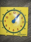 Practice Time Telling Learning Clock W  Movable Hands For Kids 5  New Open Box