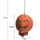 Hanging Creepy Severed Pumpkin Head Bloody Halloween Props Indoor Outdoor Decor