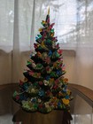 Absolutely Loaded  16  Ceramic Chistmas Tree 1973 Sittre Mold Green Vintage