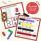 Math Cubes Math Manipulatives Activity Set  - Number Blocks Counting Toys Snap L