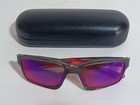 Oakley Chainlink Sunglasses Grey Smoke Red Polarized Oo9247 10 57-17-138   Case