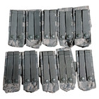 10 Pack Abu Usaf Molle Double Capacity Pouches Digital Tiger Sripe New Unissued