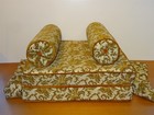 1960s-1970s Ranch Oak   New Cushions 24  X 27  X 4    20  Bolsters   Arm Covers