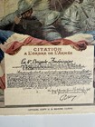 Ww1 Marine Corps French Citation Certificate 4th American Brigade Of Marines