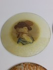 Chimney Flue Cover Or Wall Art Vintage  Antique Set Of 4 Convex Glass 5 Inch