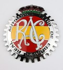 Rac Royal Automovil Club De Espana Spain Grill Badge 1960s Vintage Style Emblem