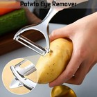 Stainless Steel Vegetable Peeler 3-in-1 Julienne Potato Fruit Veg Kitchen Tool