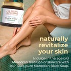 Natural Elephant Moroccan Black Soap With Nila Indigo 200g  7oz 