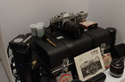 Vintage Canon Ft Ql 35mm Film Slr Camera Set